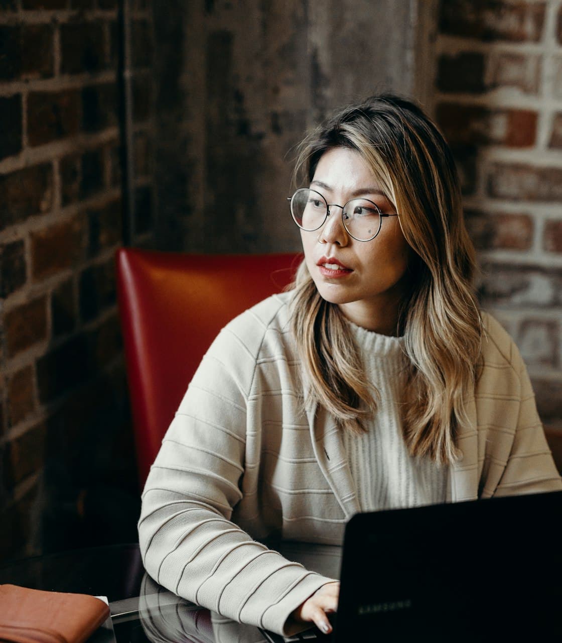 SEO and digital marketing specialist working on a laptop