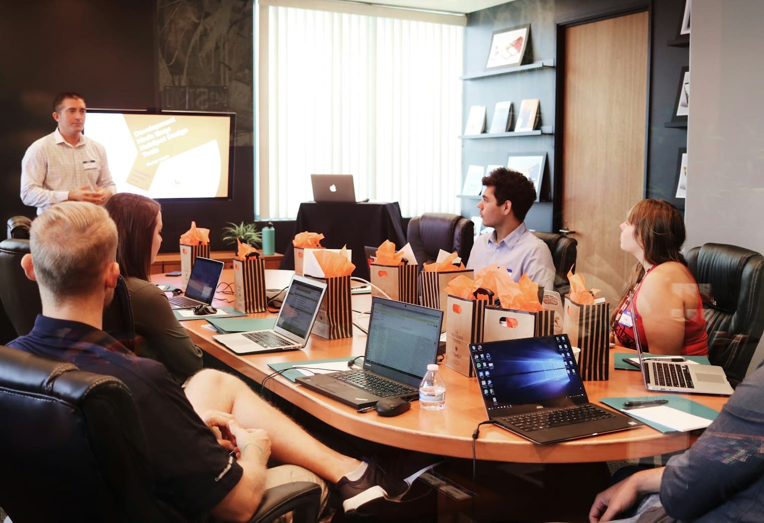 Digital marketing team planning a client strategy